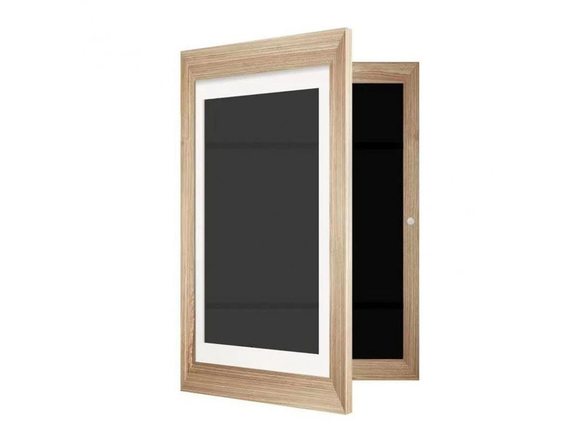 2026-marco Para Arte Infantil Con Vidrio Templado Y Correas Elásticas Para Colgar Horizontal/vertical Madera