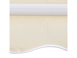 Maison Exclusive - Toldo Plegable Motorizado 400 Cm Crema