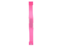 Reloj Digital Led Para Niños, Con Correa Rectangular De Plástico Rosa.