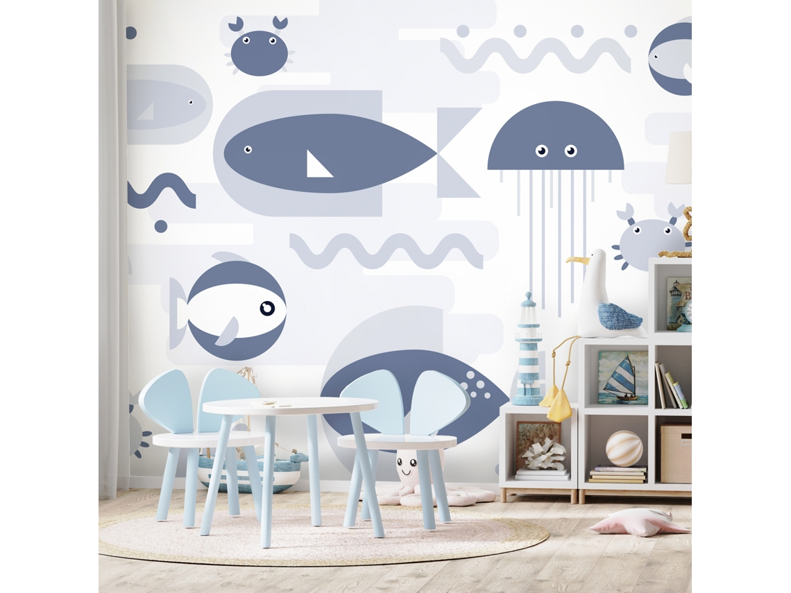 Papel de Pared ARTGEIST Geometric Fish - Second Variant (300x210)
