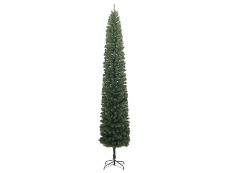 VIDAXL Árbol de Navidad estrecho con soporte PVC 300 cm
