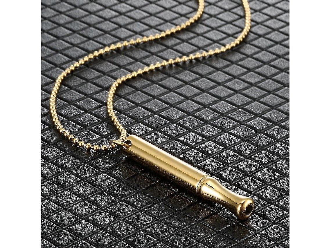 Collar para dejar de fumar, ansiedad, silbato, respiración y alivio del estrés, meditación de atención plena.