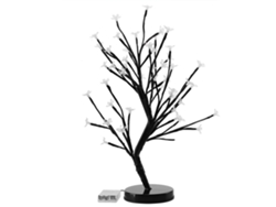 KOFIHETY Lámpara de Árbol 48 LED, Luz Nocturna de Flor de Cerezo, Decoración para Boda y Hogar (Blanco Puro)