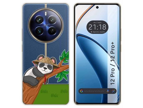Funda Diseño Panda para Realme 12 Pro 5G / 12 Pro Plus 5G TUMUNDOSMARTPHONE Silicona Multicolor