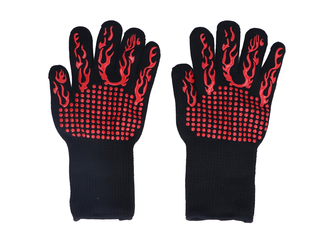 Guantes Resistentes Al Calor 800℃ Lavables Aislantes Ignífugos Para Barbacoa Y Parrilla Al Aire Libre