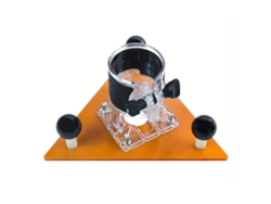 Base Triangular Para Roteador Placa De Equilíbrio Abs 65mm Para Fresadora De Rebajos Y Chanfros