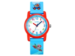 Reloj Infantil Skmei 2157, Diseño De Dibujos Animados, Resistente Al Agua Hasta 50 M, Correa De Silicona.