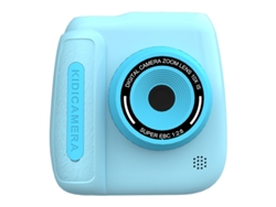 Cámara digital Polaroid para niños con dos cámaras y diseño de abanico azul