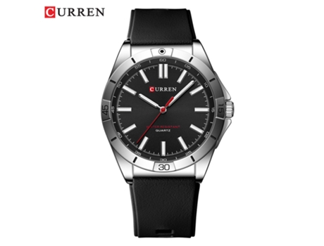 Relojes para Hombres, Reloj con Correa de Silicona para Hombres Relojes de Pulsera de Moda de Cuarzo Impermeables para Hombres-Concha Blanca Negra ...