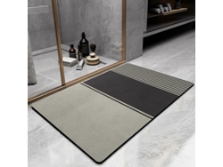 Alfombra de Baño LUUCOZK Antideslizantes Absorbentes Decoración Baño Secado Poliéster Multicolor (60x90cm)