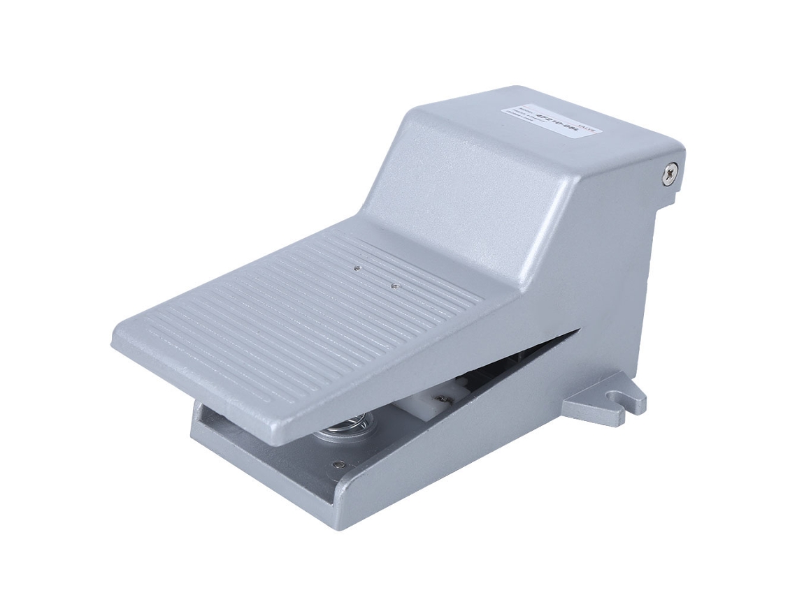 Válvula De Pie Mecánica, 2 Posiciones, 5 Vías, Pedal De Aluminio Con Tapa De Bloqueo.