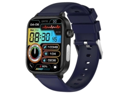 Reloj inteligente ET570 de 1,96 pulgadas con llamadas Bluetooth, monitor de frecuencia cardíaca y correa de silicona Ly Ebike