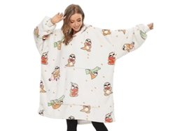 2026-chaqueta De Manta Perezosa Oversized Hecha De Franela Y Poliéster Suave Para Mujeres