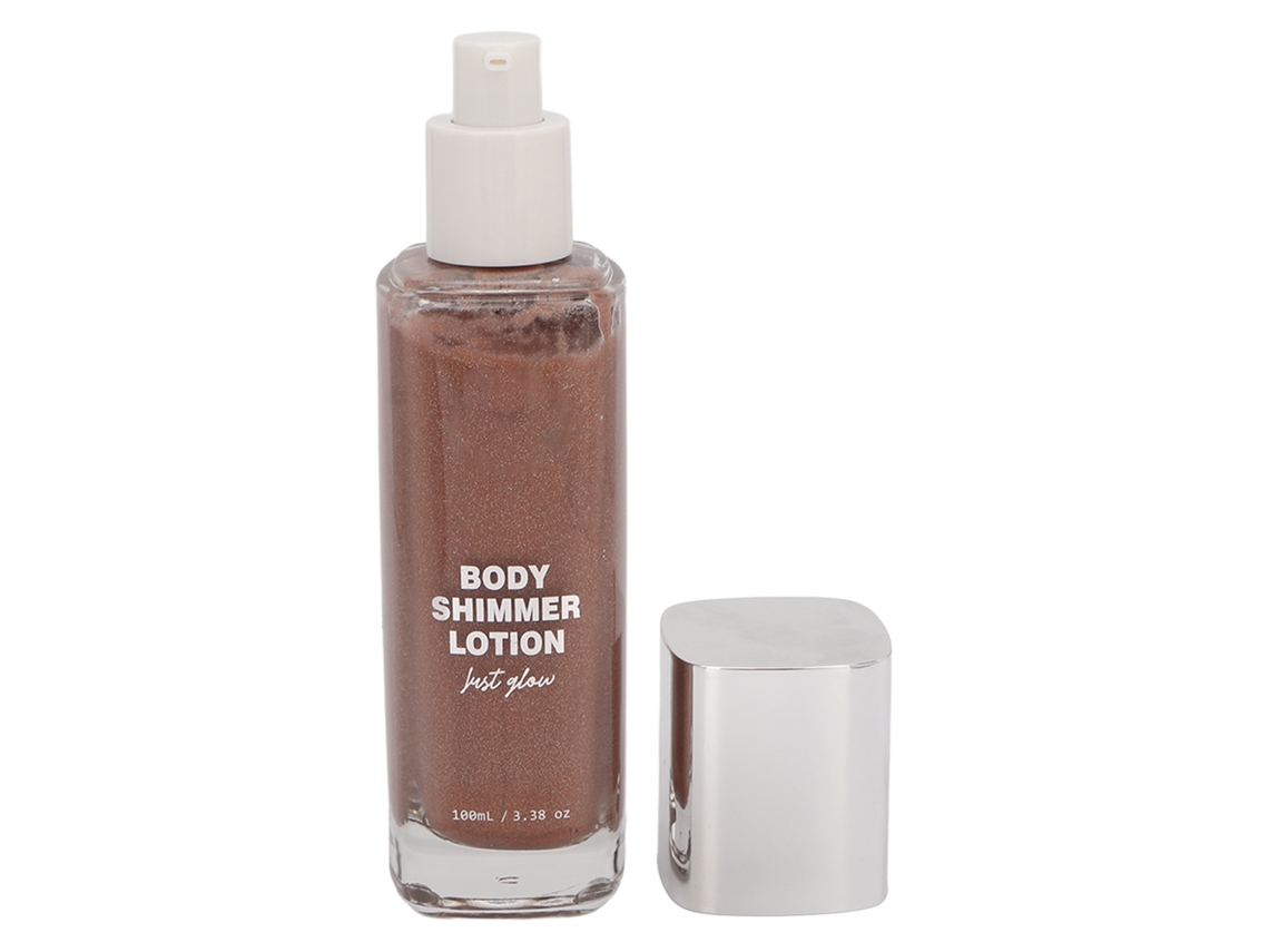Aceite Iluminador Corporal Con Brillo Y Glitter 100ml Bronce Claro