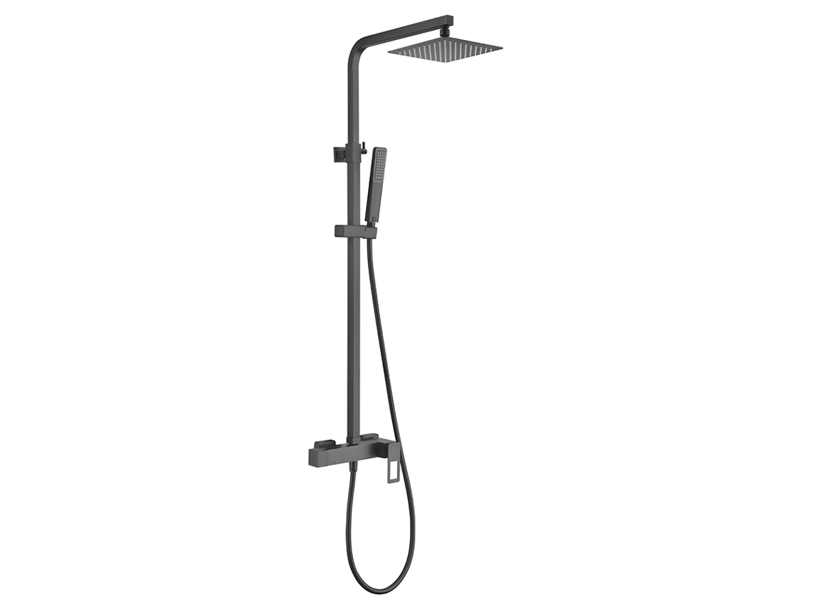 Columna de ducha monomando extensible Color Negro Mate MICE COLLECTION