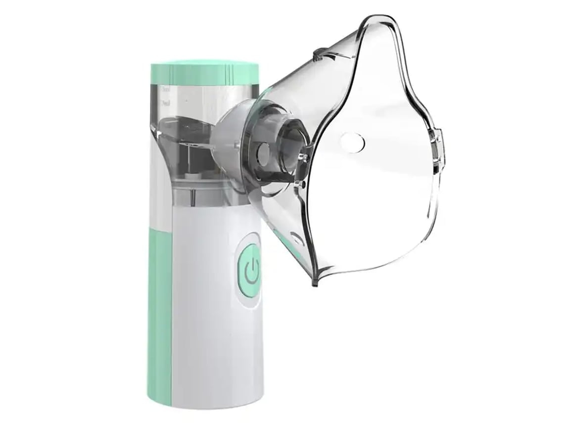 Abafador Elétrico Recarregável Verde Portátil, Máscaras Para Adultos E Crianças, Abafador Silencioso, Design De Botão Único