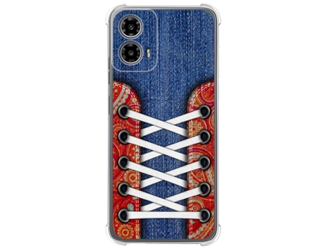 Funda Diseño Zapatillas para Motorola Moto G34 5G TUMUNDOSMARTPHONE Silicona Multicolor