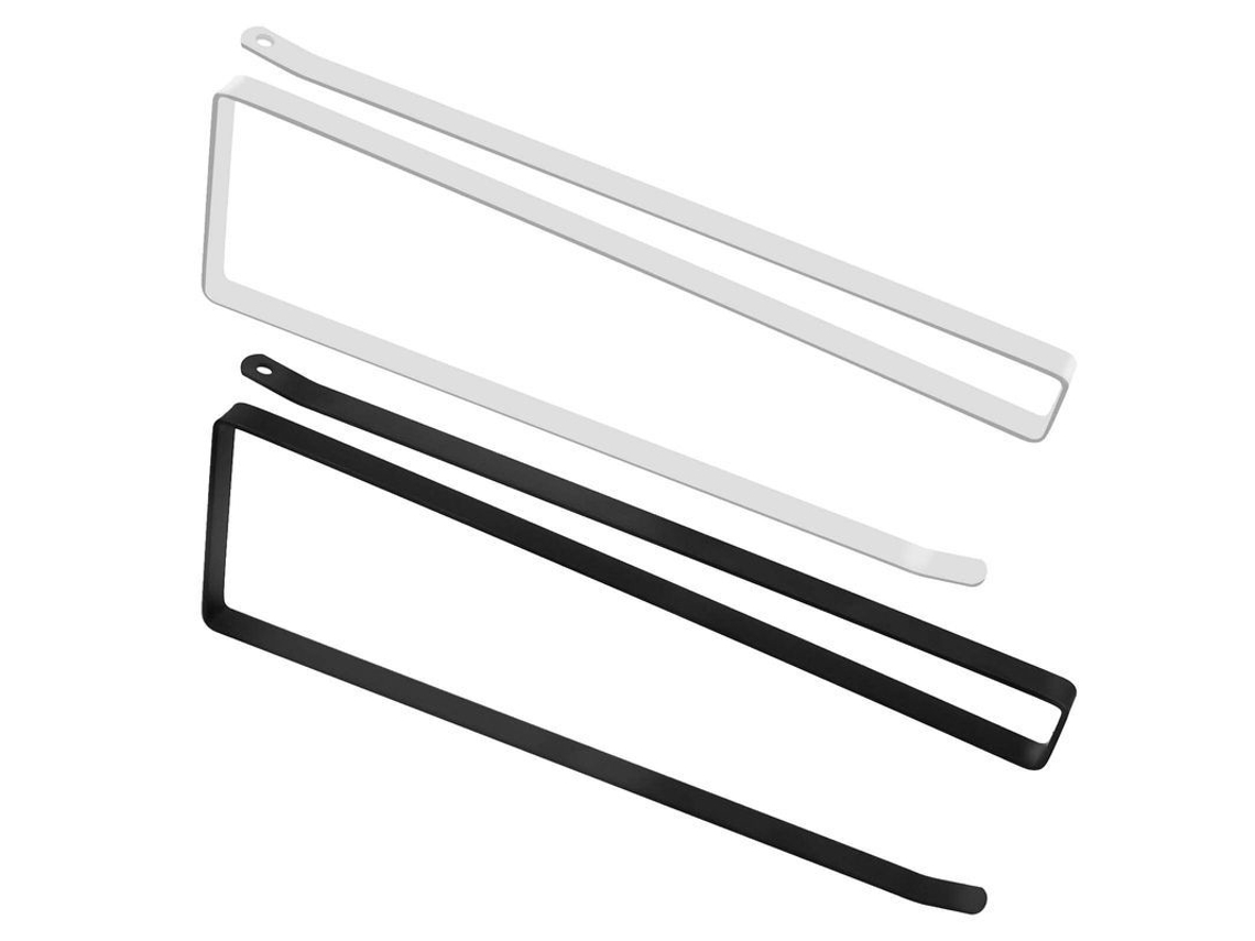 Linjou 2 Soportes Para Toallas De Cocina (sin Necesidad De Taladrar) Blanco Y Negro