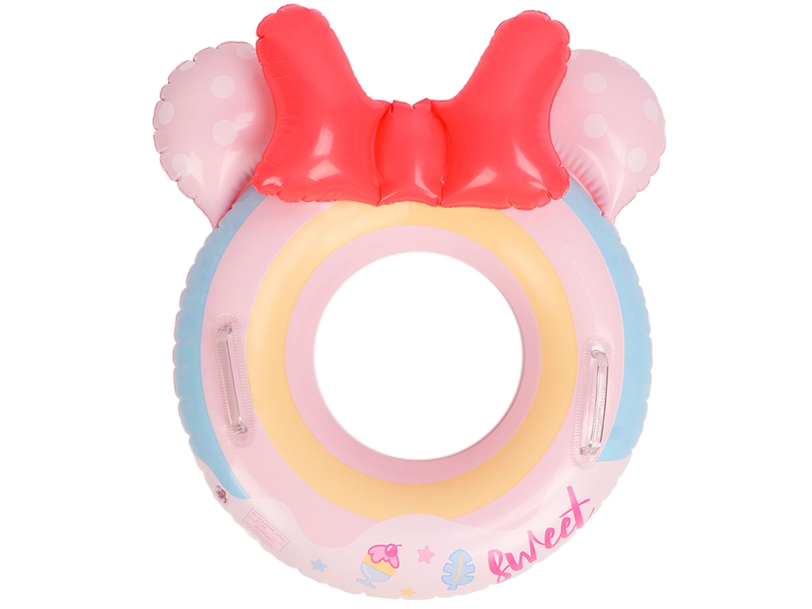 Pelota de buceo inflable rosa con asas para niños