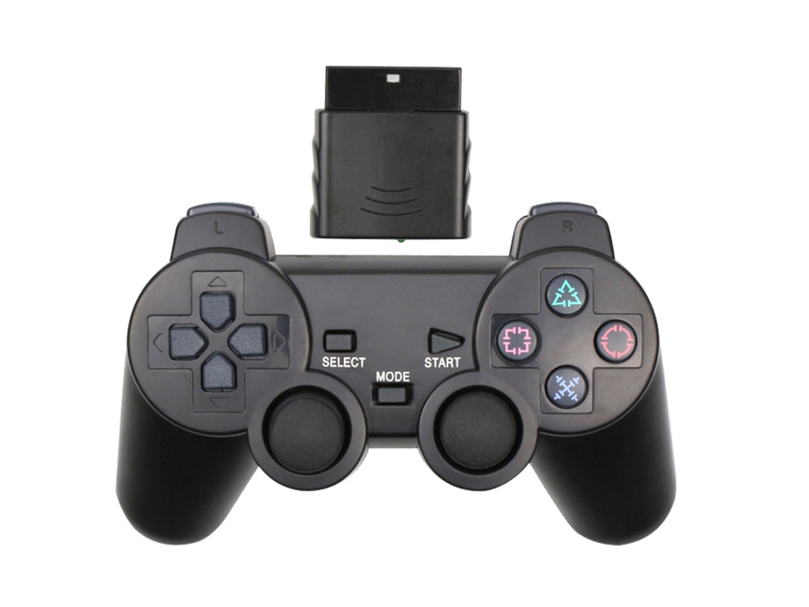 Mando inalámbrico LAXISCREED para PS2 con doble vibración y 2,4 GHz