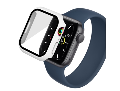 Carcasa de TPU goma antiarañazos para Apple Watch Series 7 41mm - blanco