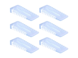 6 Topes De Puerta De Caucho Transparente, Antideslizantes, Para Baño Balcón, Material Suave Y Duradero