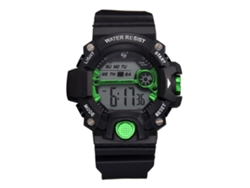 Reloj Electrónico Deportivo Para Hombres Estudiantes Impermeable 30m Pulsera Verde