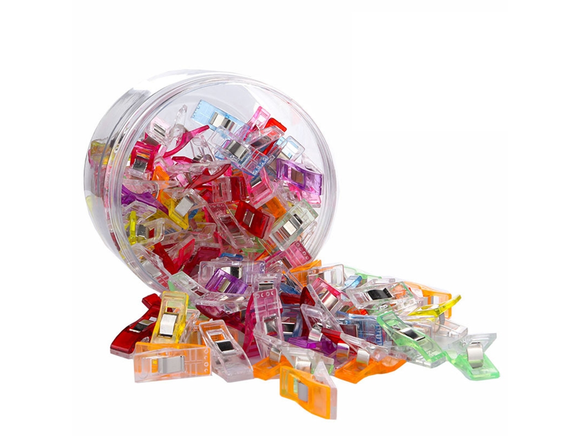 100 Pinzas De Costura Coloridas Con Agarre Firme Para Costura, Patchwork Y Manualidades, 2,7 X 1 X 1,5 Cm