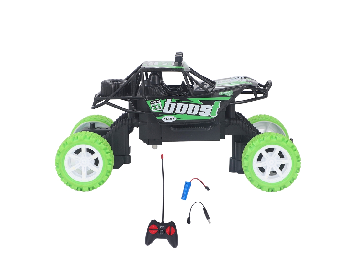 Coche Todoterreno 4x4 Teledirigido Para Niños - Verde