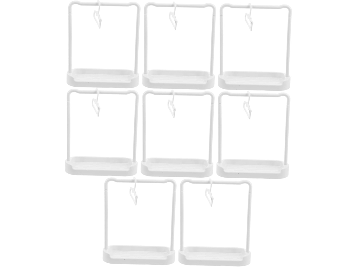 Perchas De Ropa Para Mini Muñecas, Organizador De Plástico En Miniatura Para El Hogar.