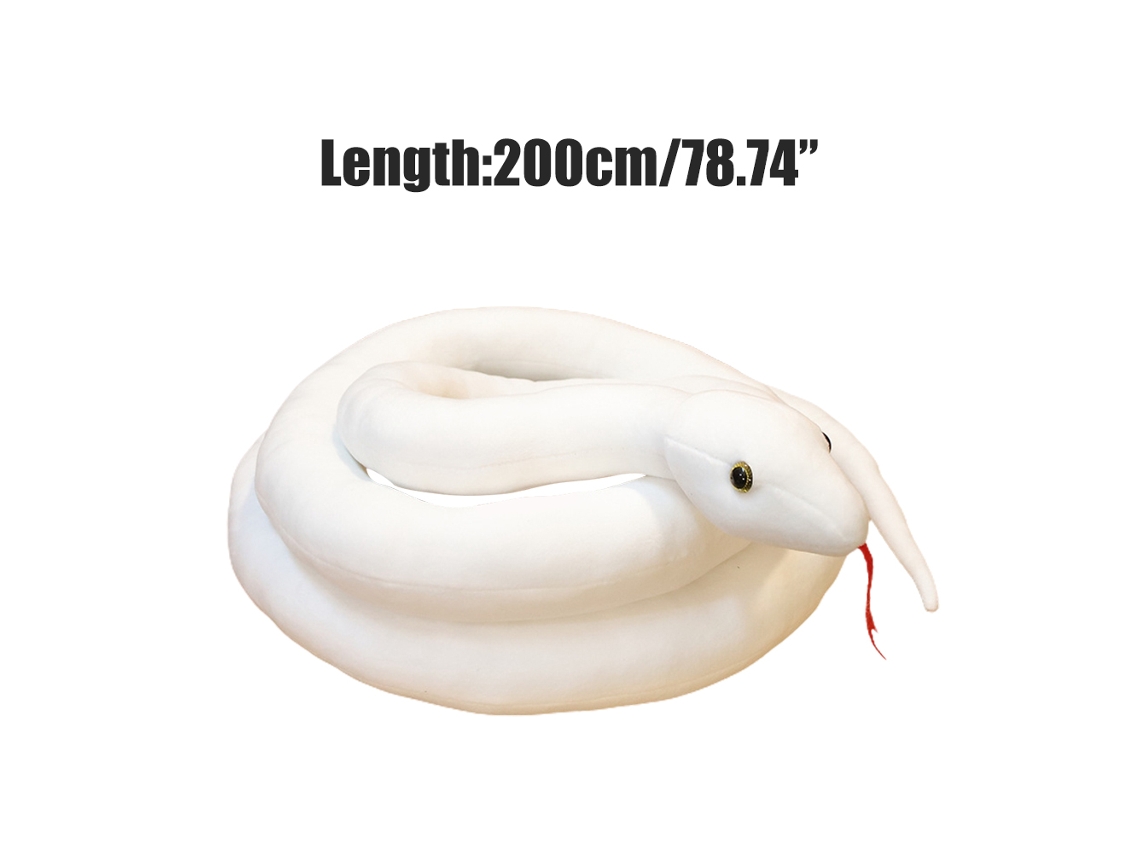 Peluche De Pitón Simulada De 200 Cm, Juguete De Serpiente De Peluche, Regalo De Decoración Para Niños