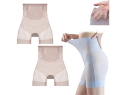 2 braguitas ultrafinas de seda helada Infinite que controlan el abdomen y realzan las caderas.
