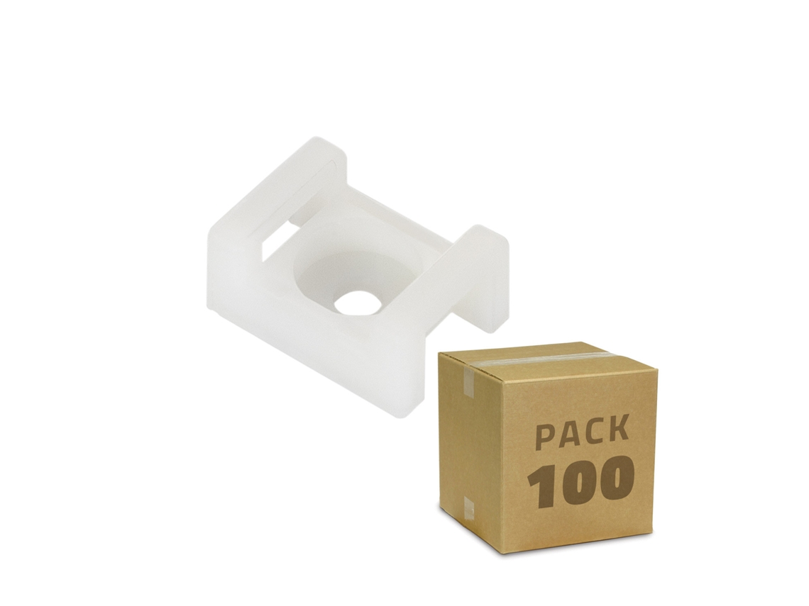 Pack 100 Unidades Base para Bridas LEDKIA