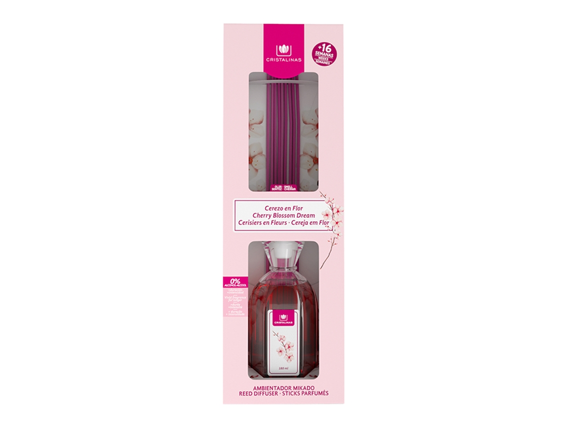 CRISTALINAS Ambientador Mikado 180ml Cerezo en Flor