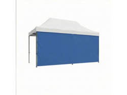 Lona Lateral De 450x200h Cm Para Cenador De Jardín Azul