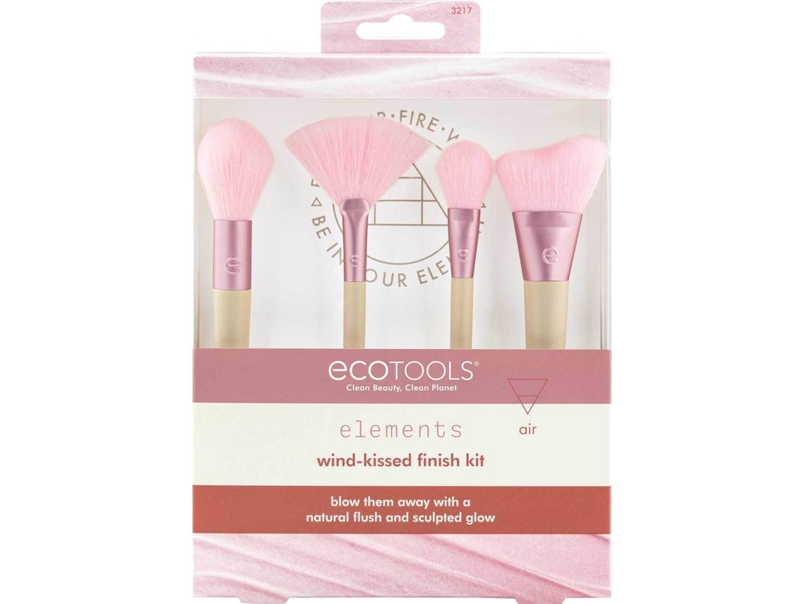 Set de brochas de maquillaje ECOTOOLS Wind-Kissed Finish Kit (4 peças)