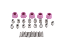Kit de consumibles para plasma con 35 piezas para antorcha de corte por plasma SG55 AG60: electrodo, boquilla, copa.
