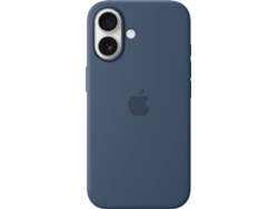 Funda APPLE Silicone Case con MagSafe para iPhone 16 (Denim)