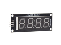 Módulo de tubo LED de 7 segmentos y 4 dígitos 2026as para Arduino con biblioteca Tm1637.h (azul)