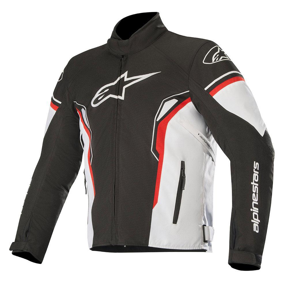 Chaqueta Alpinestars Tsp1 waterproof negro blanco rojo textil impermeable abrigo para hombre tsp 1 wp motociclismo