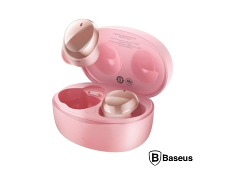 Auriculares Earbuds Tws Bluetooth Ip55 Rosa Baseus