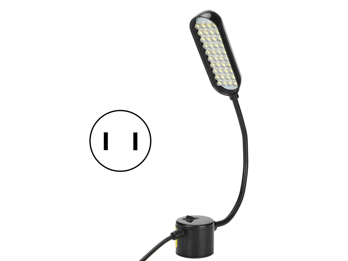 Rebe-lámpara Led Para Máquina De Coser Ajustable 360 Grados Con Imán, Luz De Trabajo Herramienta, Plug Us