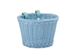 Cesta de bicicleta infantil de plástico 21x16x16 cm Azul