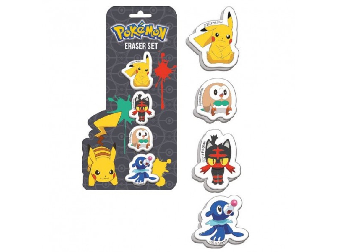 Gomas de Borrar POKEMON (Multicolor)