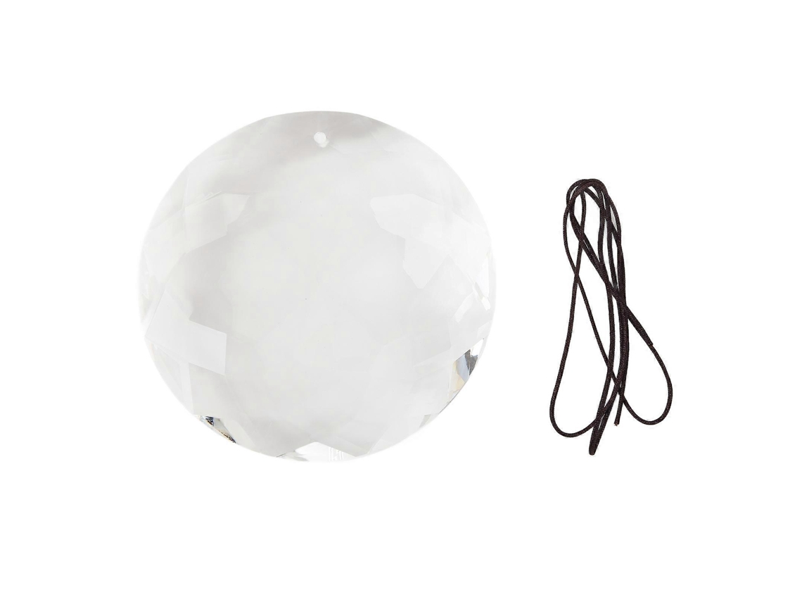 Colgante de cristal facetado para colgar en la ventana, con prismas que crean un arcoíris, ideal para la decoración del hogar y el jardín.