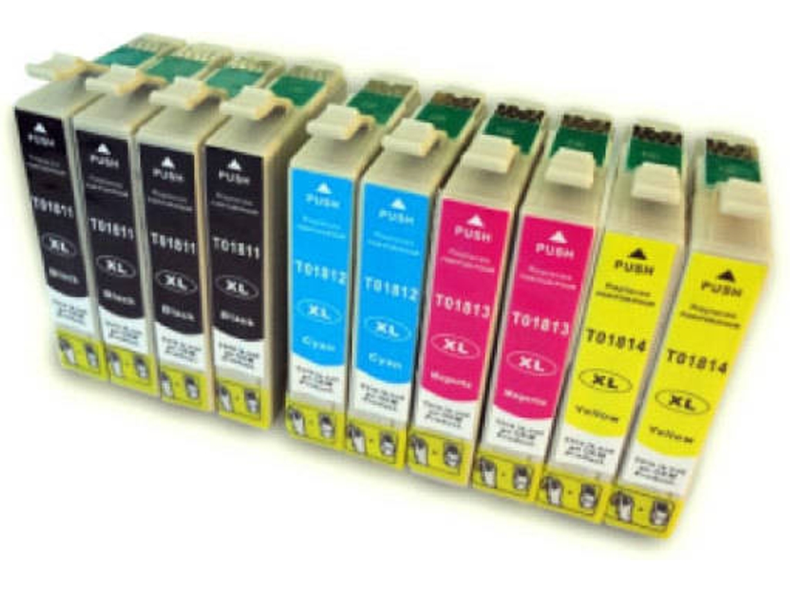 Pack 10 Cartuchos para Epson 18xl (CMYK)