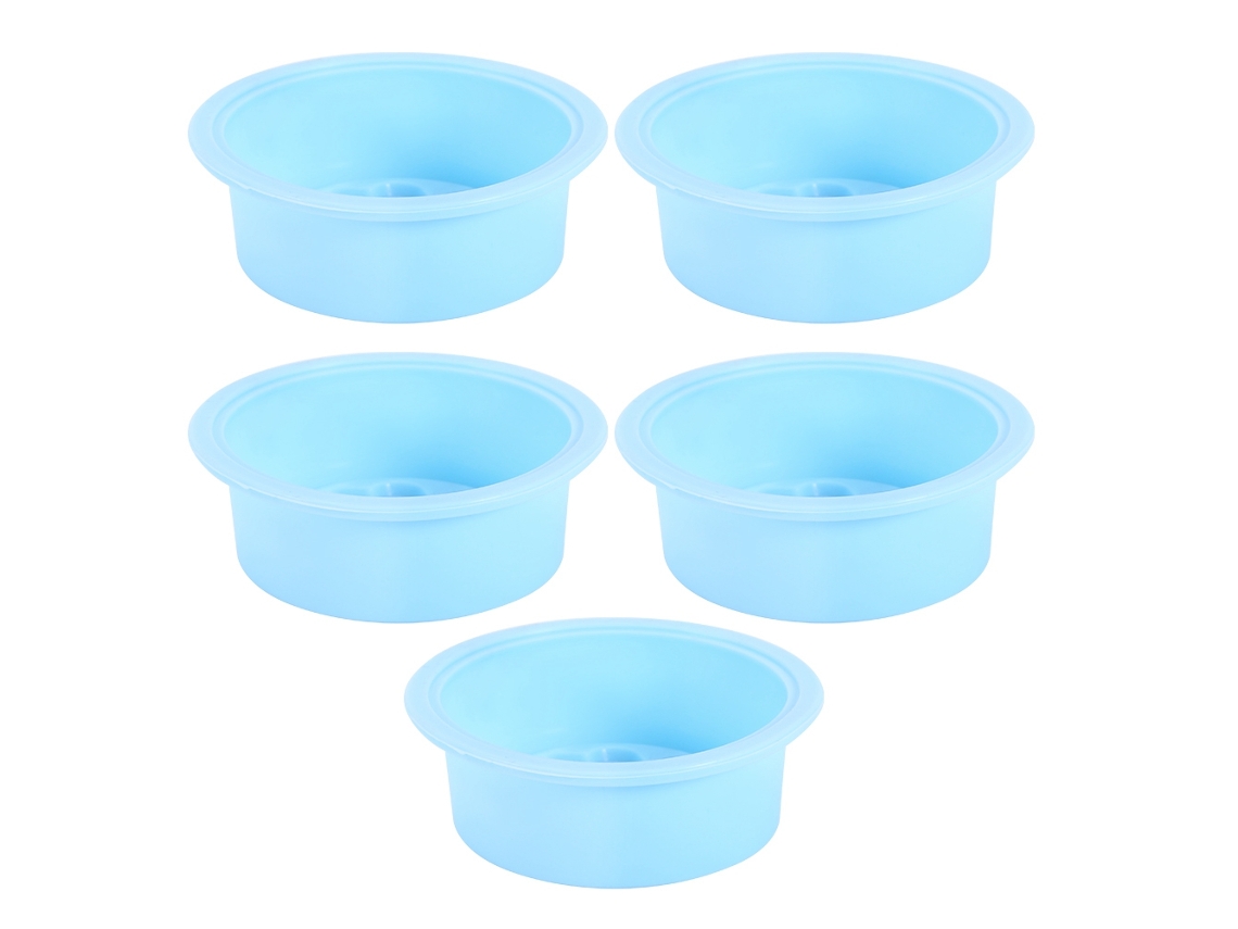 Lavabo redondo de silicona flexible, multiusos, no tóxico, seguro para cocina y baño (1 unidad)