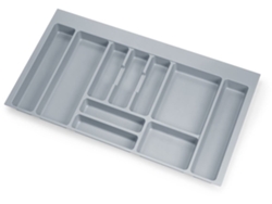 EMUCA Portacubiertos Optima para Cajón Universal - Módulo 900Mm - Plástico - Gris