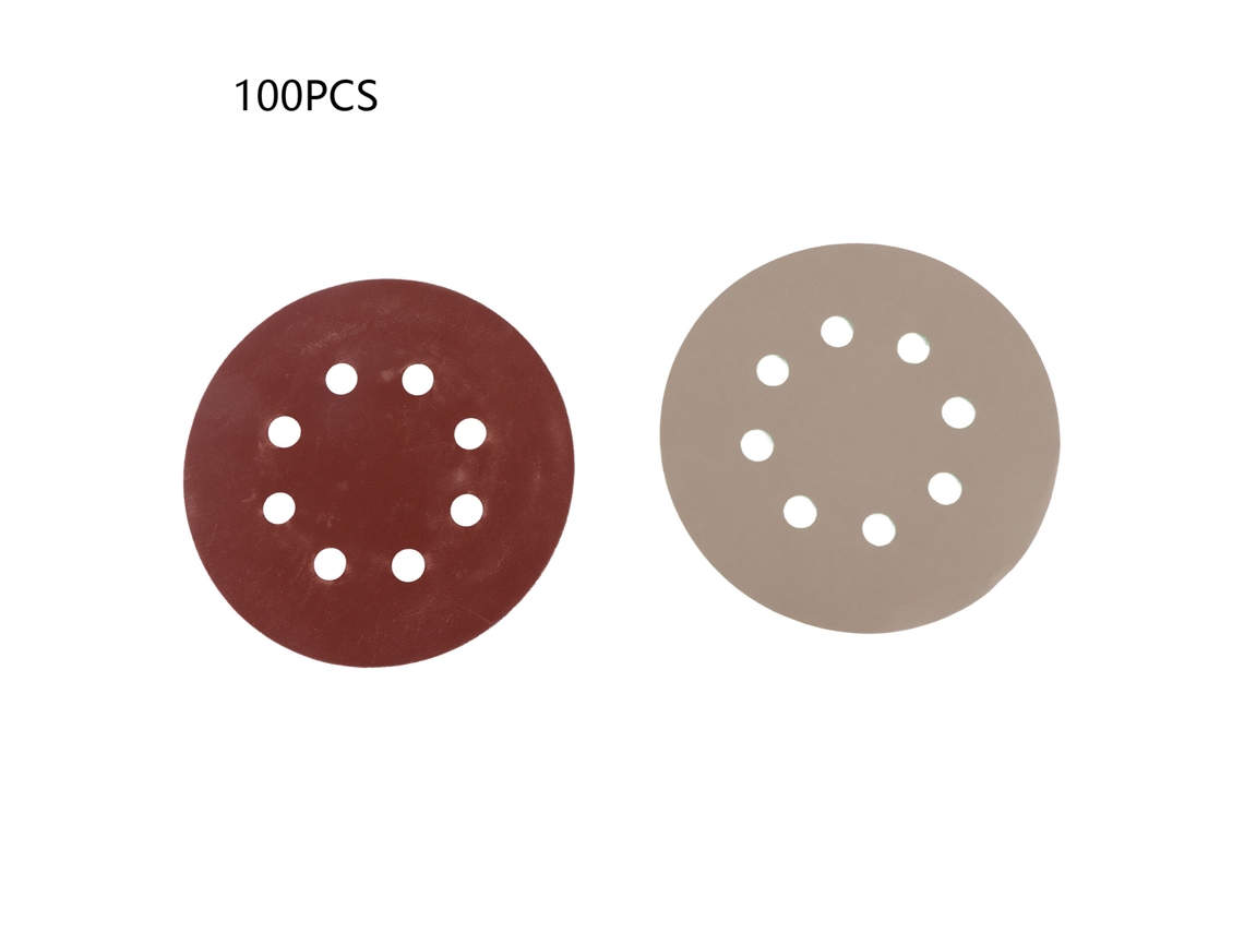 100 Discos De Lijado Circulares De 5 Pulgadas, Grano 80-3000, Para Madera, Cuero Y Pulido De Paredes.