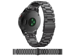 Correa de Acero Inoxidable para Garmin Descent G1 Solar Negra VEANXIN